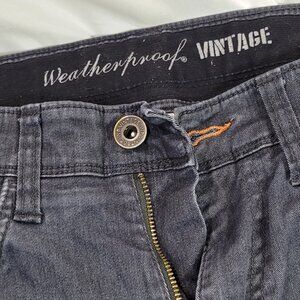 Weatherproof Vintage jeans size W32 L32 unisex mens or womens black worn knees